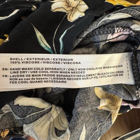 Band of Gypsies Strapless Floral Black Jumpsuit - Picture 5 of 6